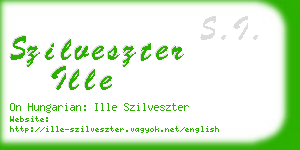 szilveszter ille business card